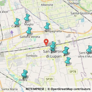 Mappa Via Tombolata, 35018 San Martino di Lupari PD, Italia (2.41417)