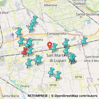 Mappa Via Tombolata, 35018 San Martino di Lupari PD, Italia (2.114)