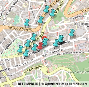 Mappa Via Pietro Kandler, 34126 Trieste TS, Italia (0.185)