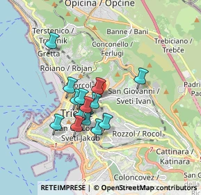 Mappa 34126 Trieste TS, Italia (1.41143)