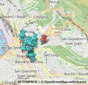 Mappa Via Pietro Kandler, 34126 Trieste TS, Italia (0.796)