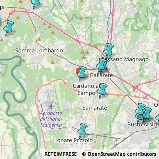 Mappa Via Benaco, 21010 Cardano Al Campo VA, Italia (6.25)