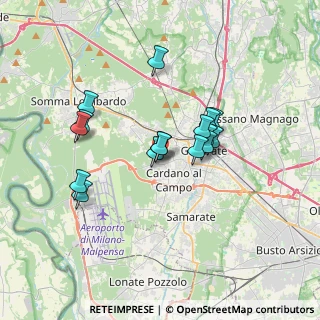 Mappa Via Benaco, 21010 Cardano Al Campo VA, Italia (2.875)