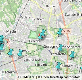 Mappa Corso Giacomo Matteotti, 20831 Seregno MB, Italia (3.08)