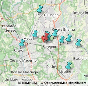 Mappa Corso Giacomo Matteotti, 20831 Seregno MB, Italia (3.01091)