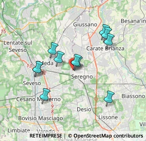 Mappa Corso Giacomo Matteotti, 20831 Seregno MB, Italia (3.26455)