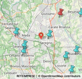 Mappa Corso Giacomo Matteotti, 20831 Seregno MB, Italia (6.32818)