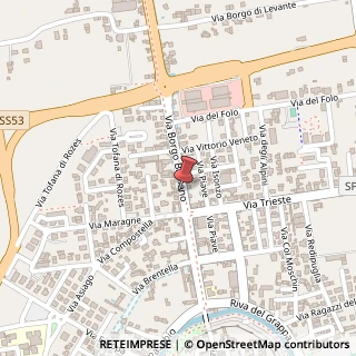 Mappa Via Borgo Bassano, 121, 35013 Cittadella, Padova (Veneto)