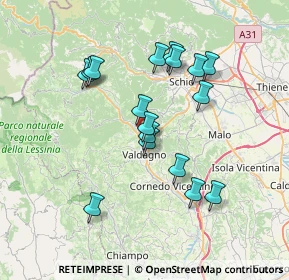 Mappa Via Giovanni Cracco, 36078 Valdagno VI, Italia (6.51118)