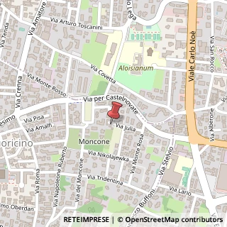 Mappa Via Julia, 21, 21010 Cardano al Campo, Varese (Lombardia)