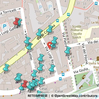 Mappa Via Luigi Ricci, 34126 Trieste TS, Italia (0.07692)
