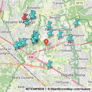 Mappa Fagnano Olona, 21054 Fagnano Olona VA, Italia (2.0025)