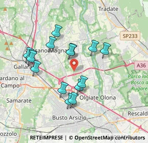 Mappa Fagnano Olona, 21054 Fagnano Olona VA, Italia (3.34333)