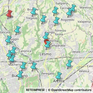 Mappa Via Lega Lombarda, 20855 Lesmo MB, Italia (2.93211)
