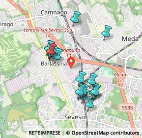 Mappa Via Martiri della Libertà, 20825 Barlassina MB, Italia (0.8225)