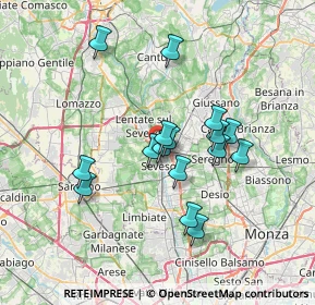 Mappa Via Martiri della Libertà, 20825 Barlassina MB, Italia (5.90438)