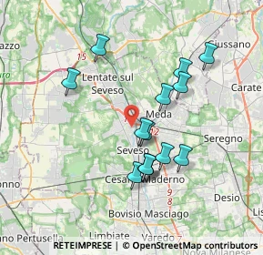 Mappa Via Martiri della Libertà, 20825 Barlassina MB, Italia (3.25786)