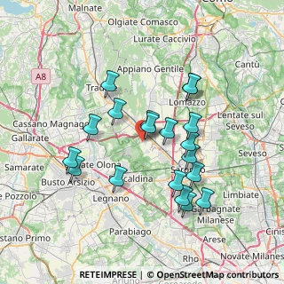 Mappa Via Ferrari C., 21040 Cislago VA, Italia (6.69789)