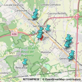 Mappa Via Ferrari C., 21040 Cislago VA, Italia (2.23471)