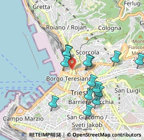 Mappa 34132 Trieste TS, Italia (0.85857)