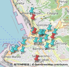 Mappa Via Roma, 34142 Trieste TS, Italia (0.8845)