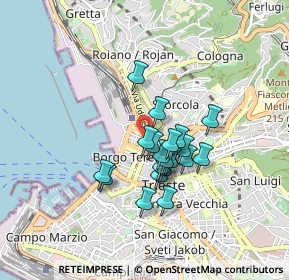 Mappa 34132 Trieste TS, Italia (0.6285)