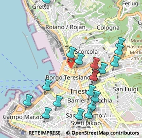 Mappa 34132 Trieste TS, Italia (1.09211)