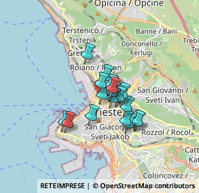 Mappa 34132 Trieste TS, Italia (1.07222)