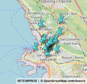 Mappa Via Roma, 34142 Trieste TS, Italia (0.98333)