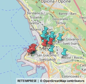 Mappa 34132 Trieste TS, Italia (1.01765)