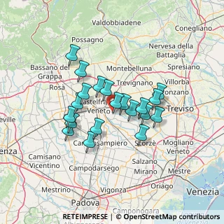 Mappa Via Cavalli, 31023 Resana TV, Italia (10.845)