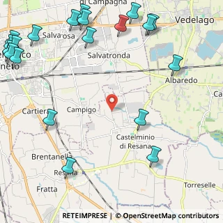 Mappa Via Cavalli, 31023 Resana TV, Italia (3.4065)