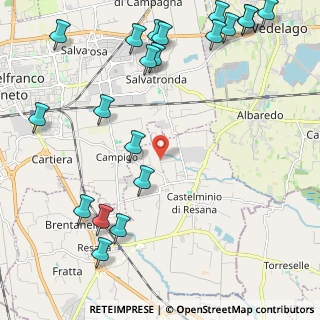 Mappa Via Cavalli, 31023 Resana TV, Italia (2.936)
