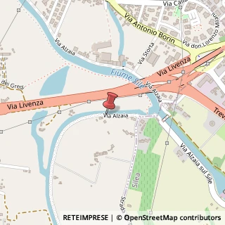 Mappa Via Alzaia, 149, 31100 Treviso TV, Italia, 31100 Treviso, Treviso (Veneto)