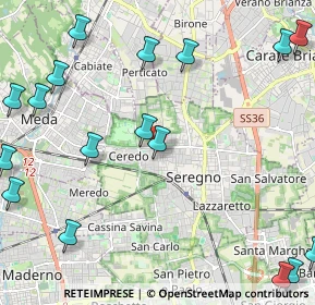 Mappa Via Cardinale Minoretti, 20831 Seregno MB, Italia (3.09706)