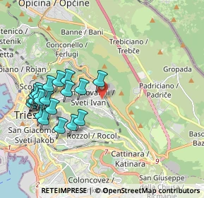 Mappa Via Marcello Dudovich, 34128 Trieste TS, Italia (2.103)