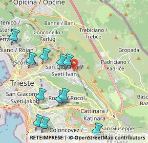 Mappa Via Marcello Dudovich, 34128 Trieste TS, Italia (2.38818)