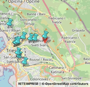 Mappa Via Marcello Dudovich, 34128 Trieste TS, Italia (2.18818)