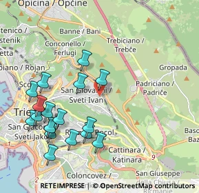 Mappa Via Marcello Dudovich, 34128 Trieste TS, Italia (2.22111)