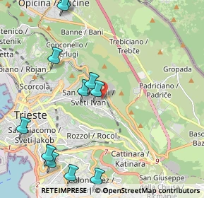 Mappa Via Marcello Dudovich, 34128 Trieste TS, Italia (2.57818)