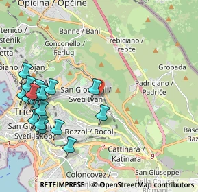 Mappa Via Marcello Dudovich, 34128 Trieste TS, Italia (2.507)