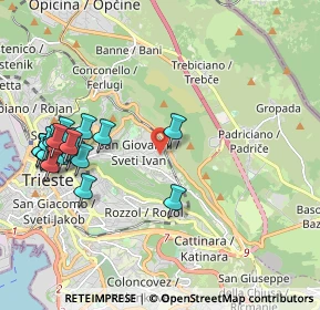 Mappa Via Marcello Dudovich, 34128 Trieste TS, Italia (2.3405)