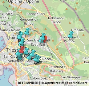 Mappa Via Marcello Dudovich, 34128 Trieste TS, Italia (2.0855)