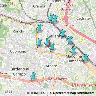 Mappa Via G. Ferraris, 21013 Gallarate VA, Italia (0.90273)