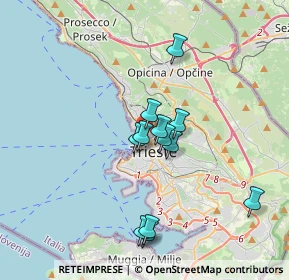 Mappa Corso Camillo Benso Conte di Cavour, 34132 Trieste TS, Italia (2.96917)