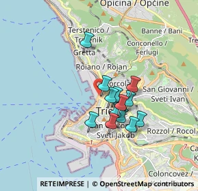 Mappa Corso Camillo Benso Conte di Cavour, 34132 Trieste TS, Italia (1.27846)