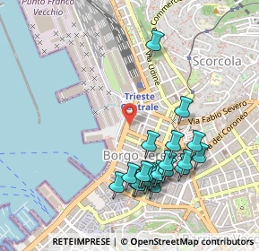 Mappa Corso Camillo Benso Conte di Cavour, 34132 Trieste TS, Italia (0.499)