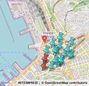Mappa Corso Camillo Benso Conte di Cavour, 34132 Trieste TS, Italia (0.4895)
