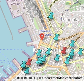 Mappa Corso Camillo Benso Conte di Cavour, 34132 Trieste TS, Italia (0.664)