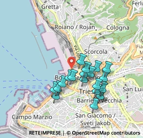 Mappa Corso Camillo Benso Conte di Cavour, 34132 Trieste TS, Italia (0.79)